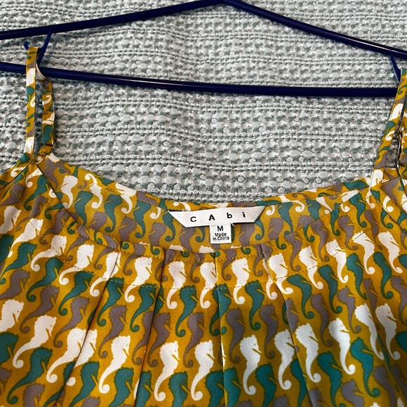 Seahorse Print Spaghetti Strap Top with Adjustable Straps - Picture 6 of 9
